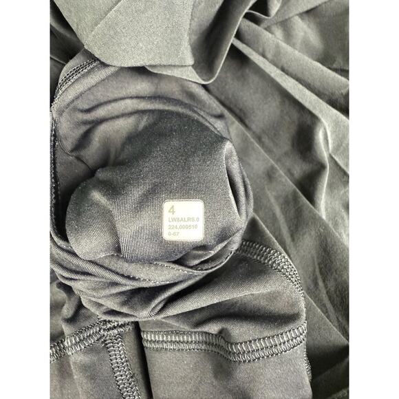 Lululemon Skort Womens Size 4 Black Pleated Athletic Inner Pocket Tennis - Picture 6 of 6